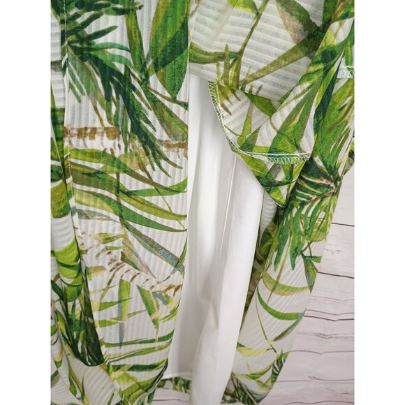 TAYLOR Green Floral Maxi Summer Dress with Flutter Sleeves Size 14 - Picture 3 of 6